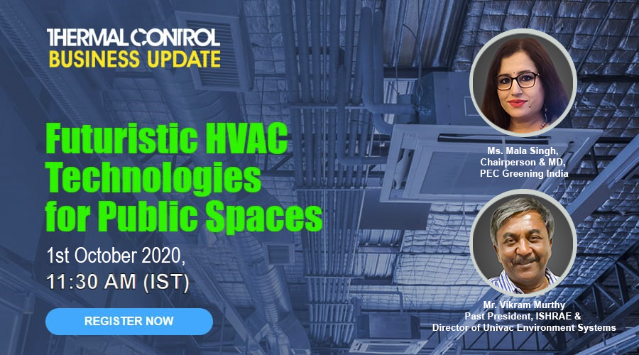 TCBU Magazine Webinar on “Futuristic HVAC Technologies for Public Spaces.”